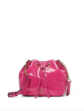 Victoria's Secret Electric Pink Patent Bucket Bag